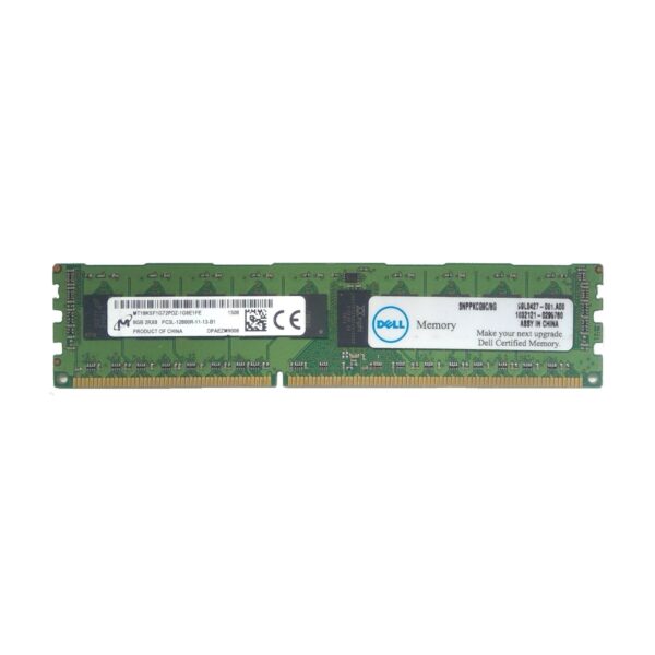 DELL SNPPKCG9C-8G DDR3-1333 PC3L-10600R 1.35V CL11 2Rx8 ECC RDIMM MT18KSF1G72PDZ-1G6E1FE