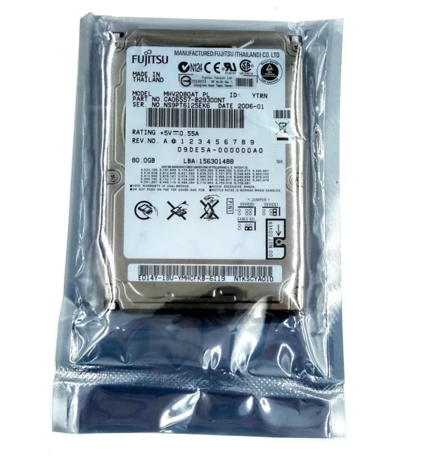 Fujitsu 80 GB IDE PATA 2,5 Zoll MHV2080AT 4200 rpm Laptop Festplatte Hard Disk