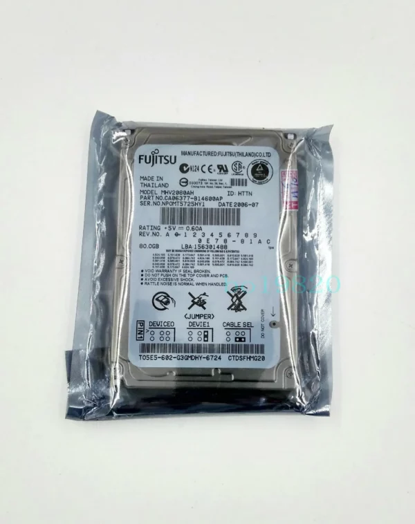 Fujitsu 80 GB IDE PATA 2,5 Zoll MHV2080AH 5400 rpm Laptop Festplatte Hard Disk