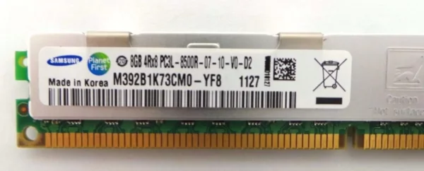 IBM 8GB DDR3-1066 PC3-8500R 4Rx8 RDIMM 77P8692 M392B1K73CM0-YF8 – Bild 4