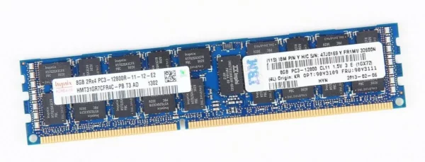 IBM 90Y3111 90Y3109 8GB PC3-12800R DDR3 1600 Mhz ECC Reg. RAM