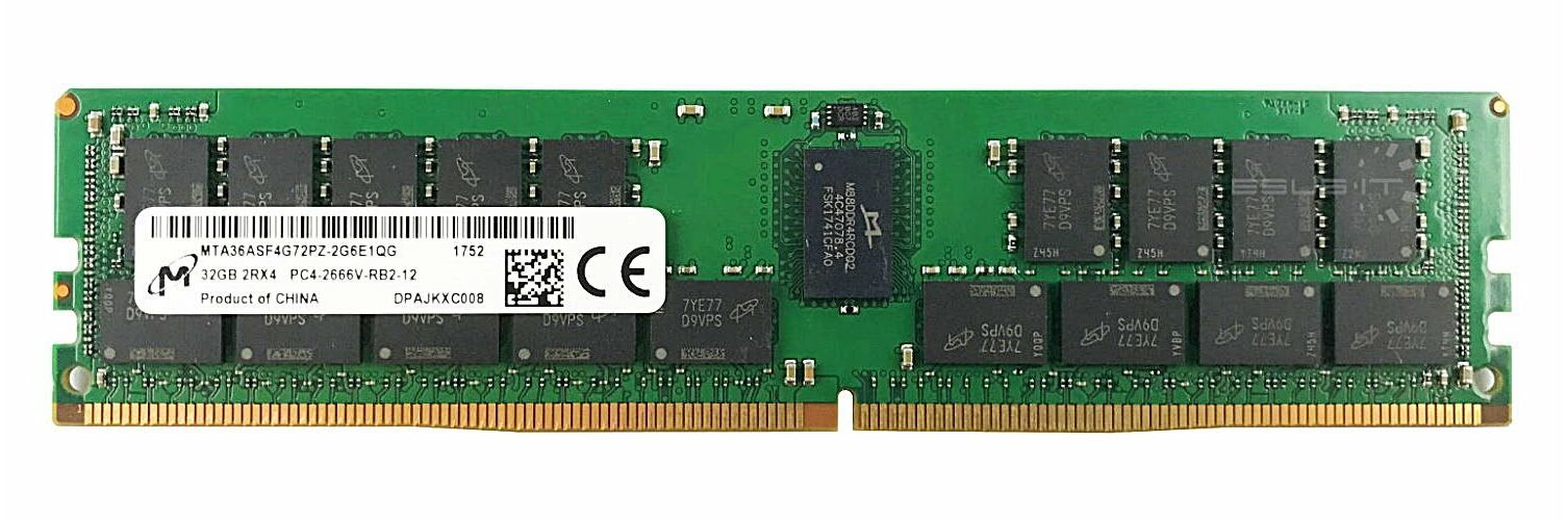Micron MTA36ASF4G72PZ-2G6 32GB DDR4 2Rx4 PC4-2666V REG ECC für HP 868843-001 880841-B21 881900-B21