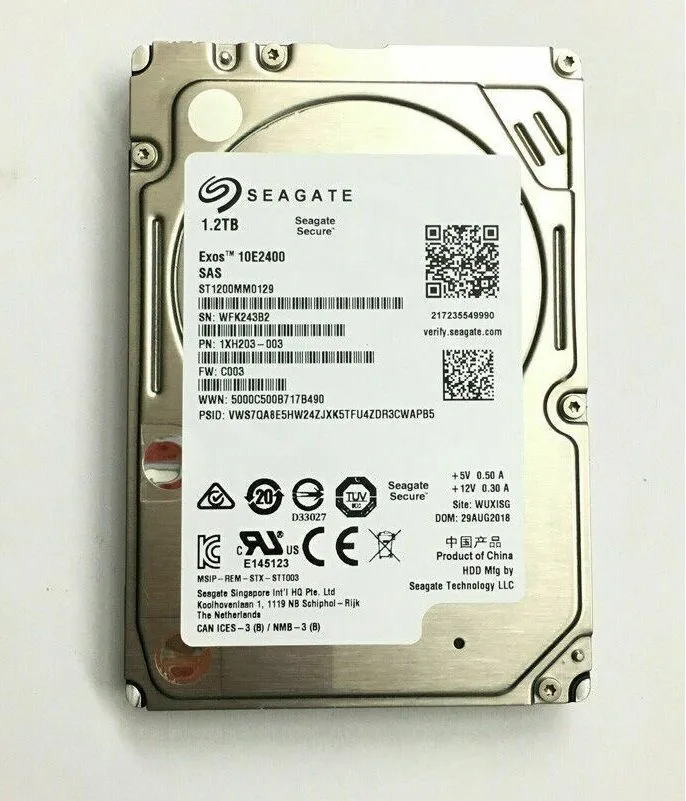 Seagate ST1200MM0129 1.2TB 12Gbs 512e 10K 256Mb Cache 2.5" SAS SFF HDD