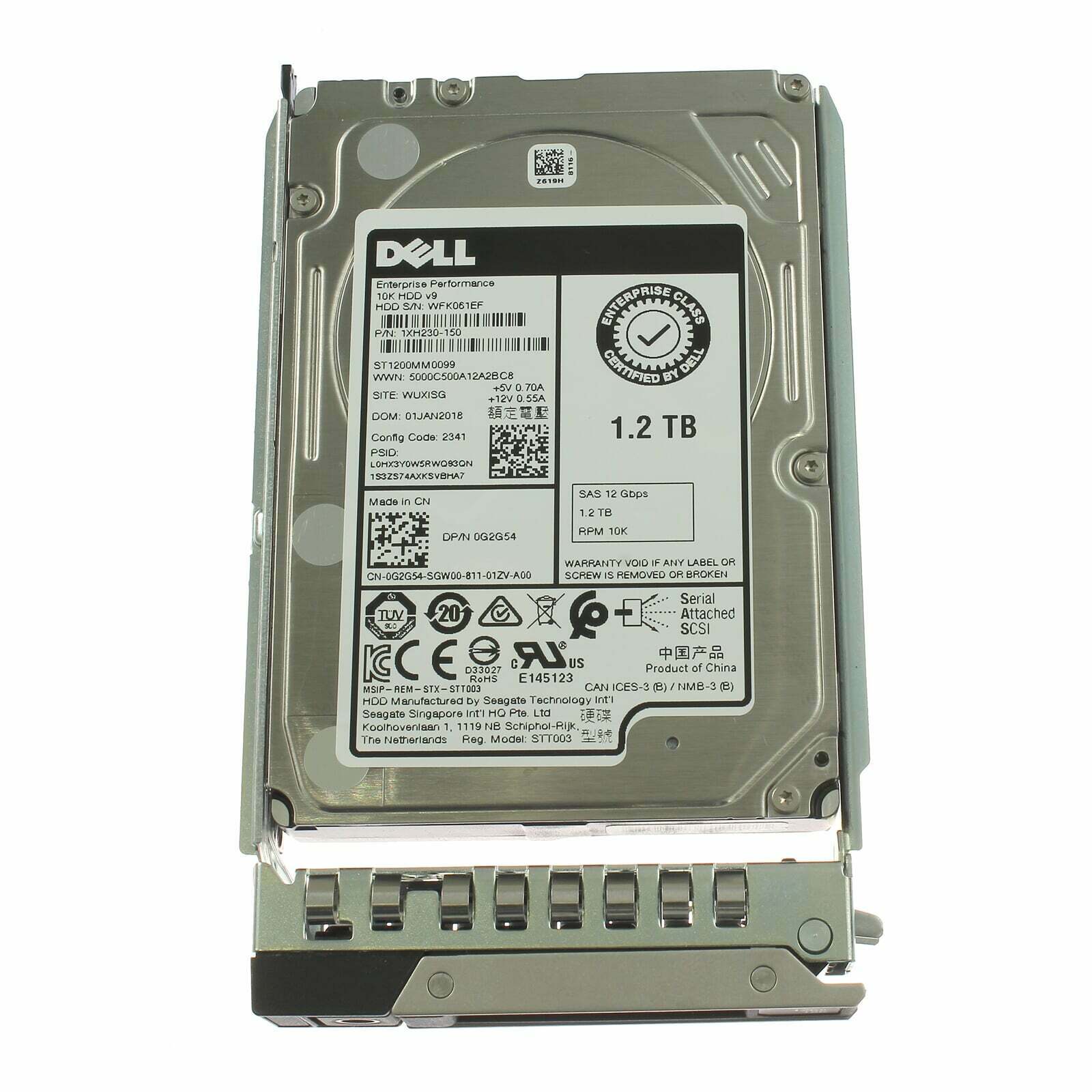 DELL 0G2G54 ST1200MM0129 1.2TB 12Gbs 512e 10K 256Mb Cache 2.5" SAS SFF HDD – Bild 6