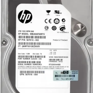 HP 507613-002 507618-004 MB2000FAMYV ST32000444SS ES 3,5" 6Gb/s 7.2K 2TB SAS Festplatte