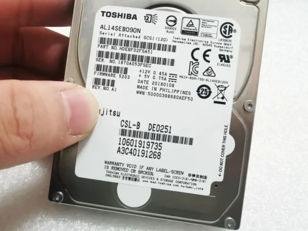 Toshiba 900GB 2.5" 10K 512n 12Gb/s SAS AL14SEB09EQ AL14SEB090N Server Hard Drive