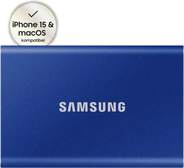 Samsung Portable SSD T7 1TB Externe SSD Blau MU-PC1T0H/WW für Mac, PC, Smartphone