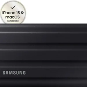 Samsung T7 Shield 1TB NVMe Tragbare Externe SSD MU-PE1T0S/EU für Mac,PC,Smartphone