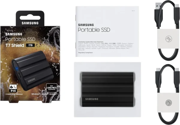 Samsung T7 Shield 1TB NVMe Tragbare Externe SSD MU-PE1T0S/EU für Mac,PC,Smartphone – Bild 7