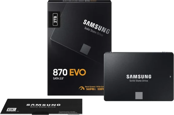 Samsung 870 EVO SATA III 2.5 Zoll - 2 TB SSD MZ-77E2T0B/EU