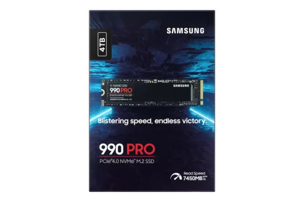 Samsung 990 PRO NVMe M.2 SSD 4TB, PCIe 4.0, 7.450 MB/s Lesen, 6.900 MB/s Schreiben MZ-V9P4T0BW – Bild 2