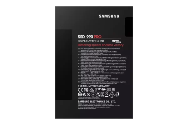 Samsung 990 PRO NVMe M.2 SSD 4TB, PCIe 4.0, 7.450 MB/s Lesen, 6.900 MB/s Schreiben MZ-V9P4T0BW – Bild 7