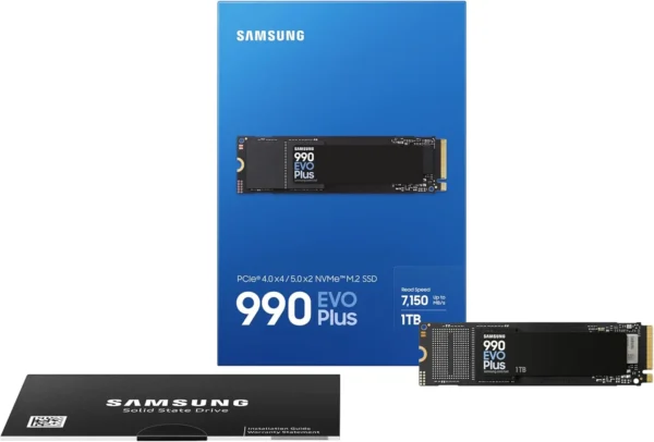 Sams​ung 990 EVO Plus 1TB M.2 NVMe PCIe 4.0 interne SSD Festplatte ​MZ-V9S1T0BW