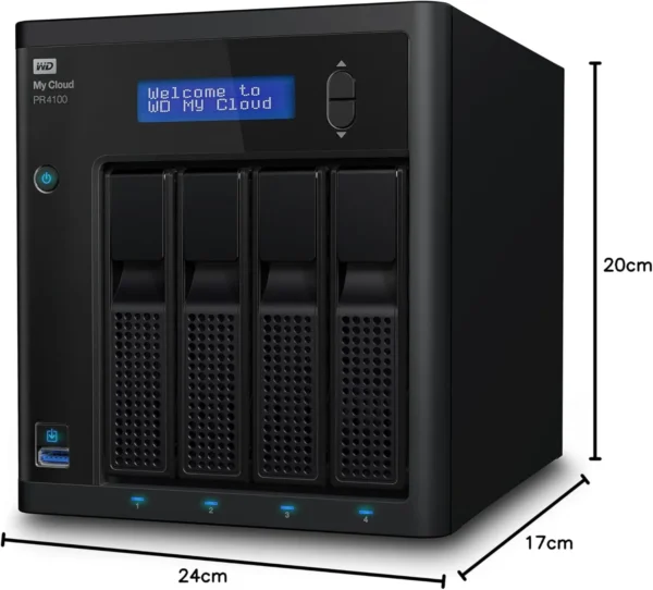 My Cloud Pro Series PR4100 16TB WDBNFA0160KBK-EESN NAS