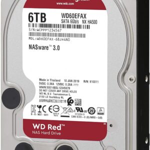 Western Digital WD60EFAX 6TB 256MB 5400U/min Sata III 3,5" 2 Jahre Garantie